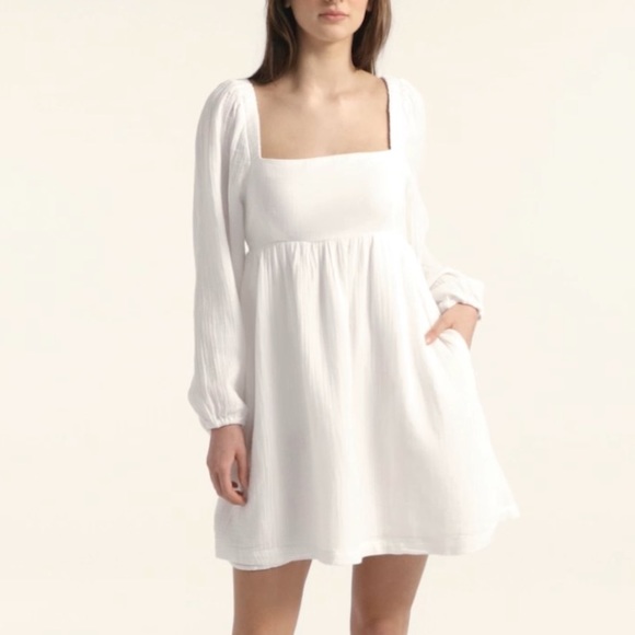 NWT J. Crew Squareneck Soft Gauze Dress - Picture 5 of 9